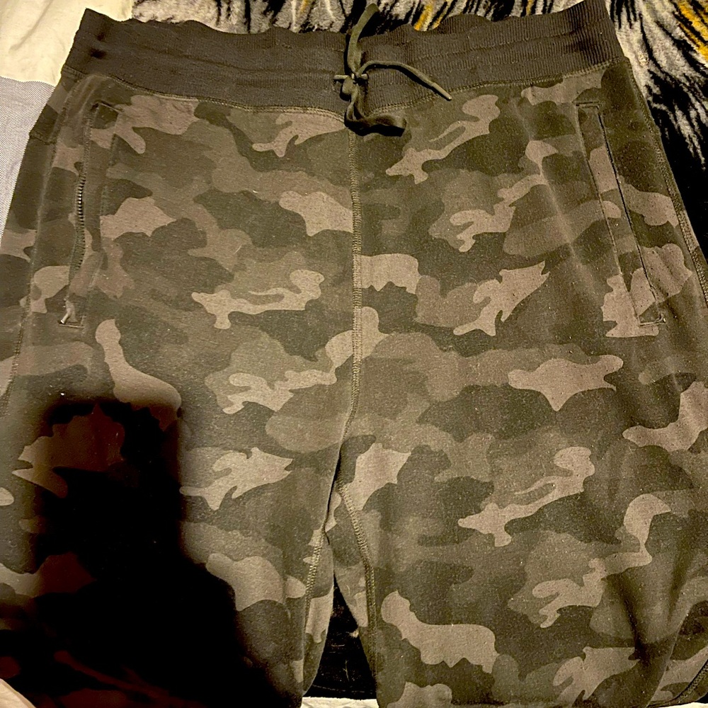Lightly used camo sweatpants